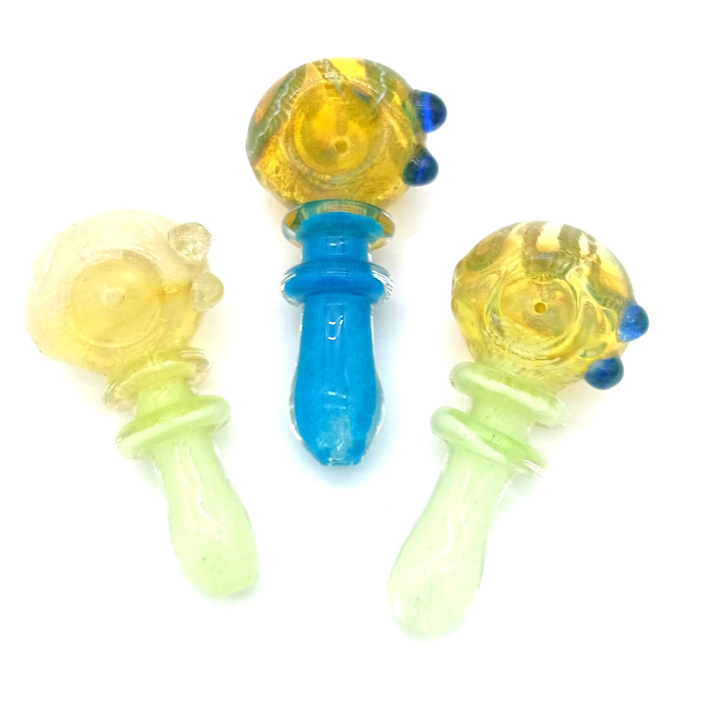 3" Big Head Step Design Heavy Duty Glass Hand Pipe