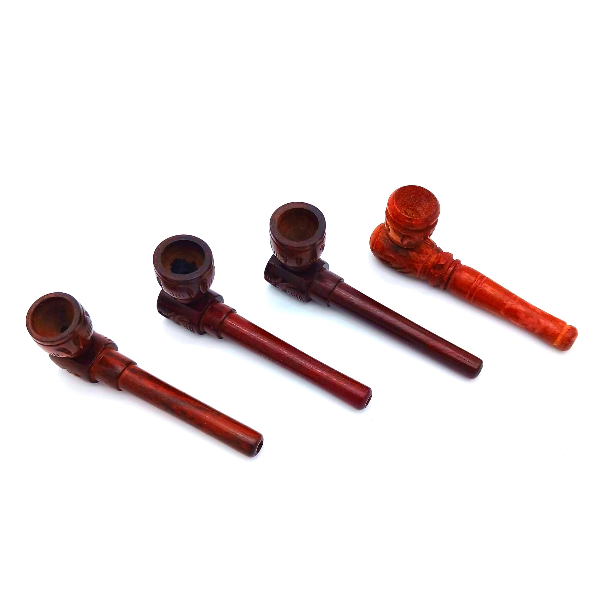 3-inch two-part wooden smoking pipe