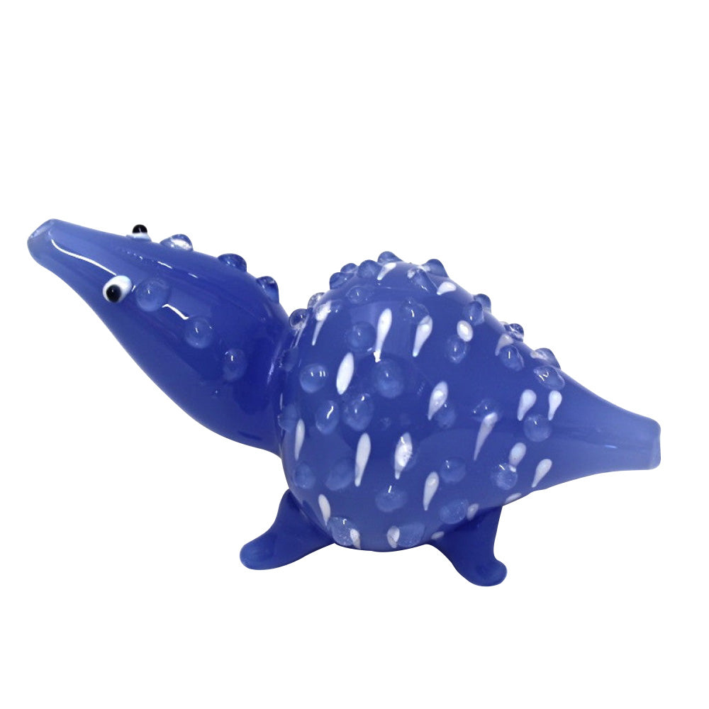 4.5-inch assorted color frog glass hand pipe featuring a detailed frog-shaped design, vibrant color variations, durable glass construction, smooth polished finish, and unique artistic styling.