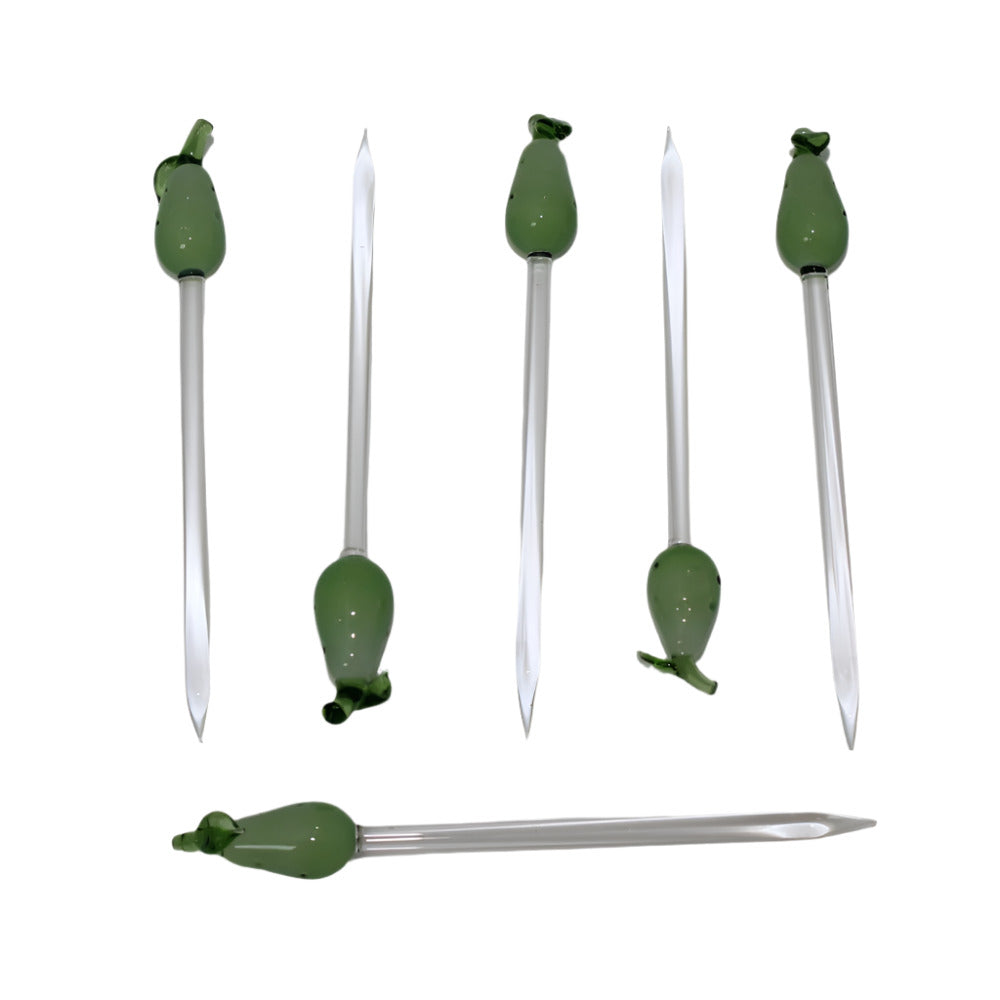 4-inch pear-shaped glass dab tool
