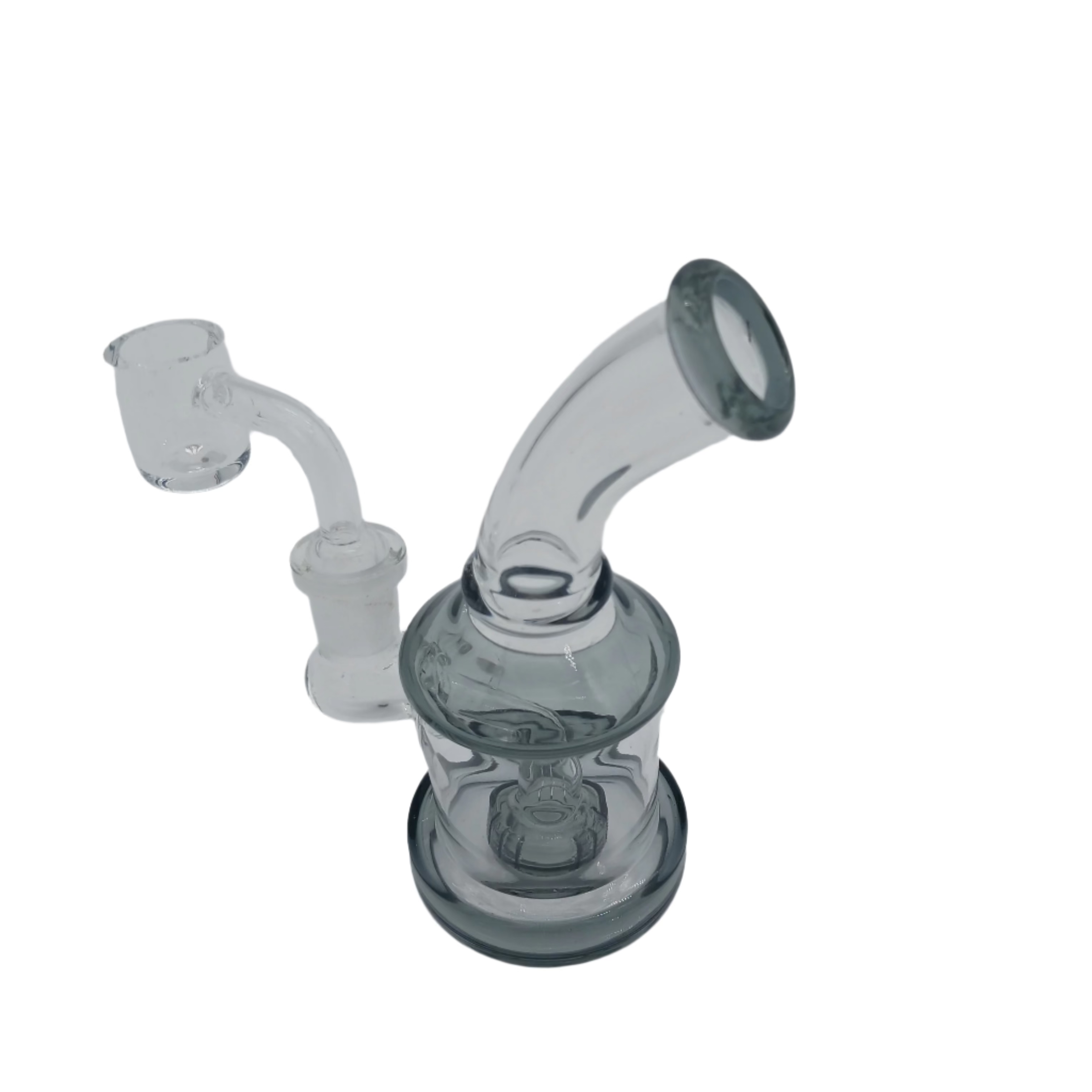 5" Colorful Tube Dab Rig Water Pipe with 14mm Male Banger