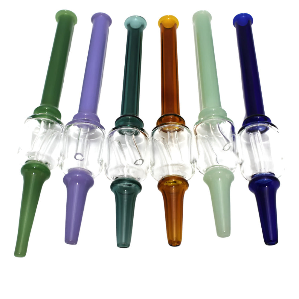 6.5-inch glass straw kit with US color design