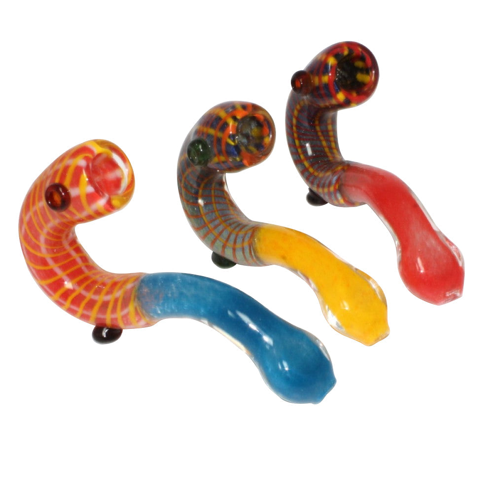 6'' Multi Swirl Color Heavy Duty Sherlock pipe