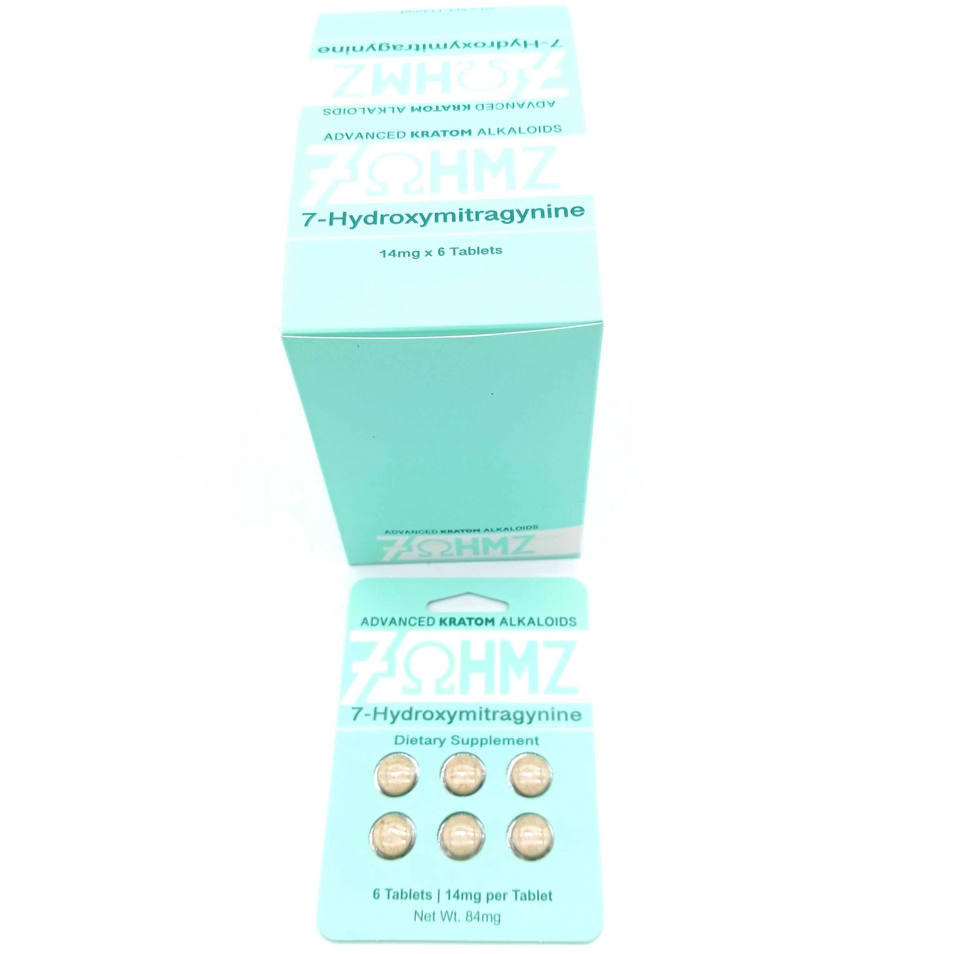 7OHMZ Kratom 7-hydroxymitragynine Extract 6 Count Tablets 14mg
