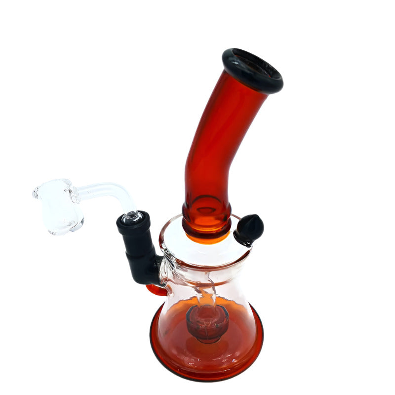 7'' Colored Percolator Dab Rig Water Pipe With 14 Mm Male Banger