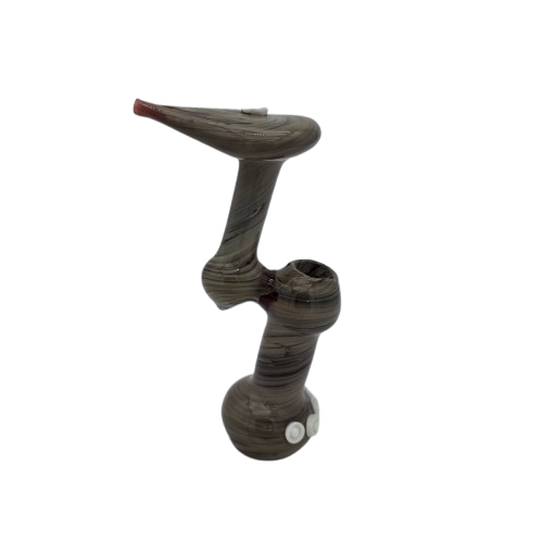 White dot art design heavy duty bubbler large size