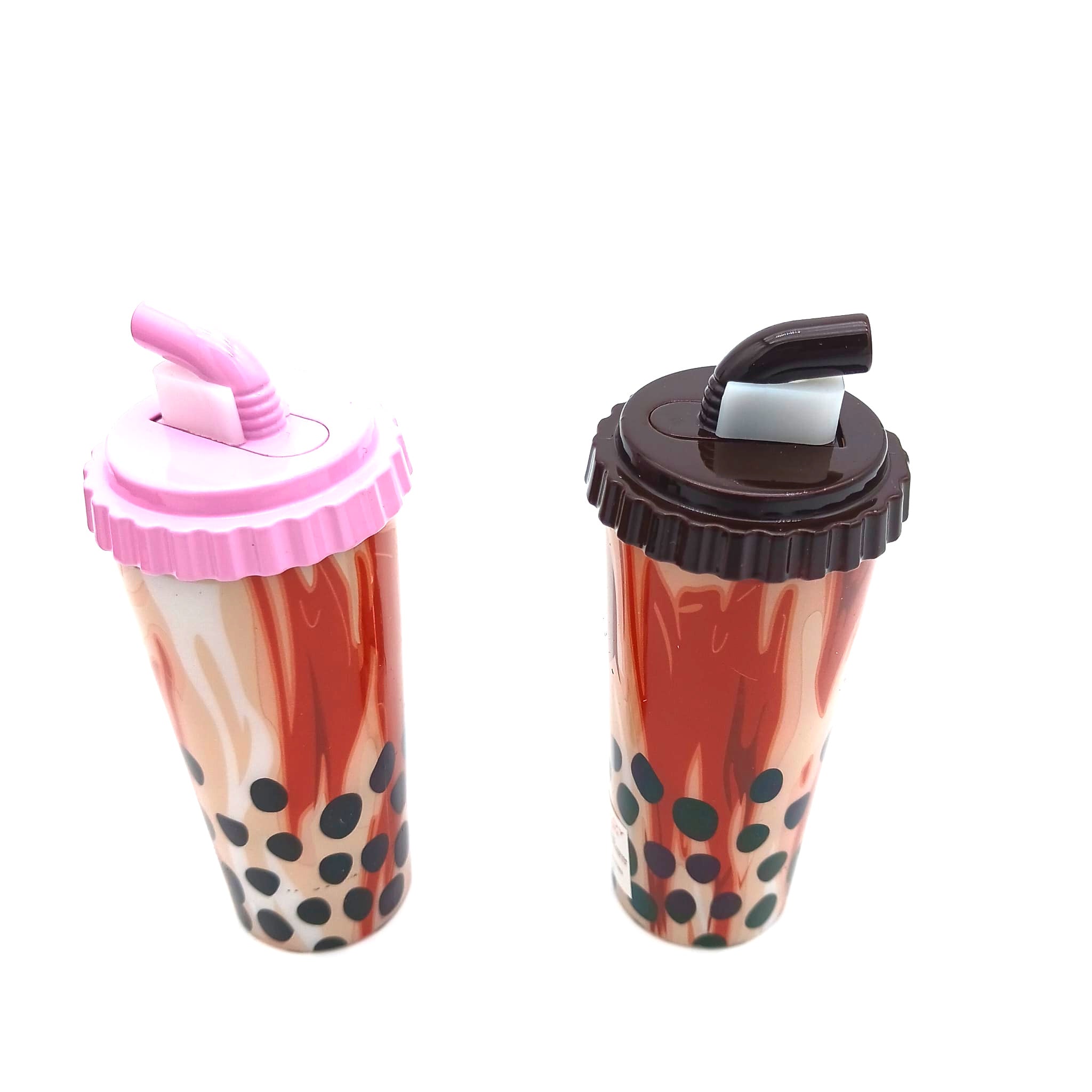 GH-7253 Clickit BOBA TEA CUP Torch Mix Color 16 Pcs Display