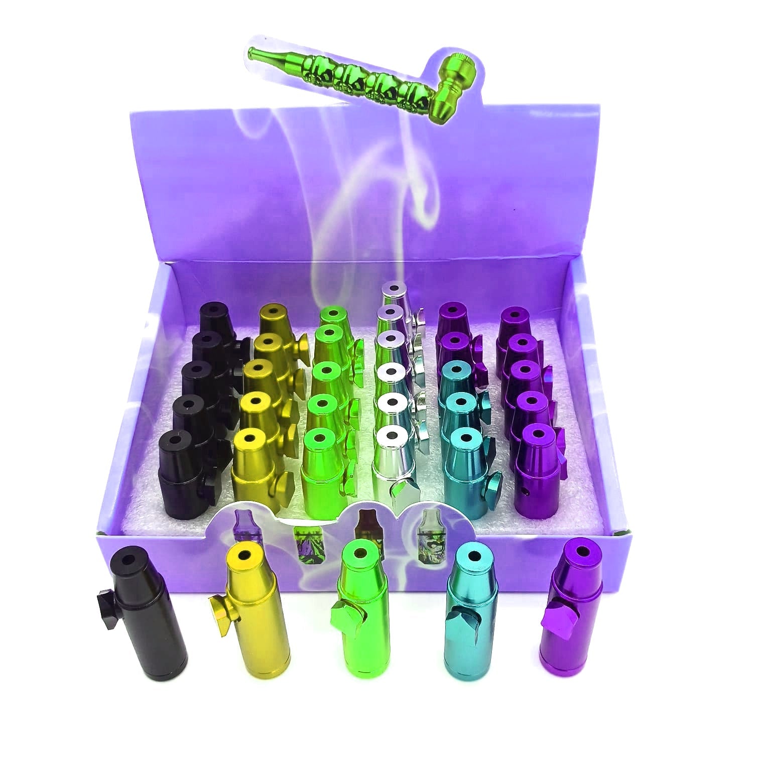 2'' Metal Bullet Style Pipe Assorted Colors