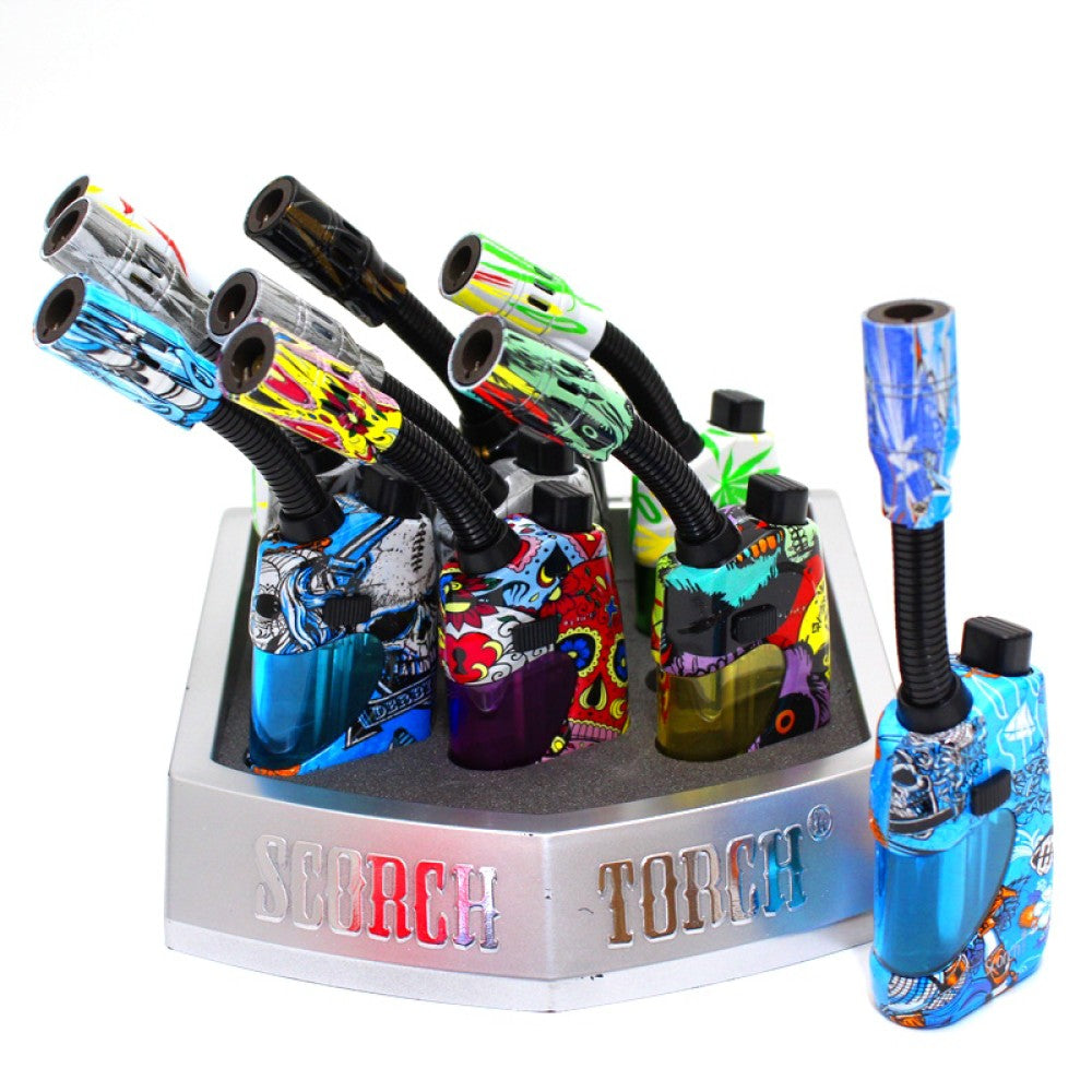 Model NO # 61685 Scorch Torch Bendable Torch Assorted Leaf/420 Designs Colors 9 Pcs Per Display