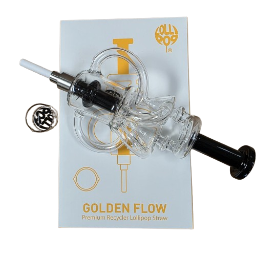 Golden Flow Premium Recycler Lollipop Straw Kit