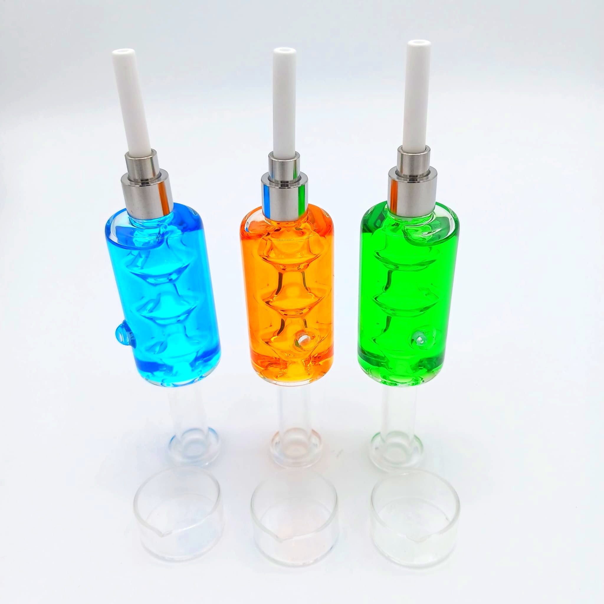 6'' Liquid Filled Straw NC Kit With Screw Ceramic Nails