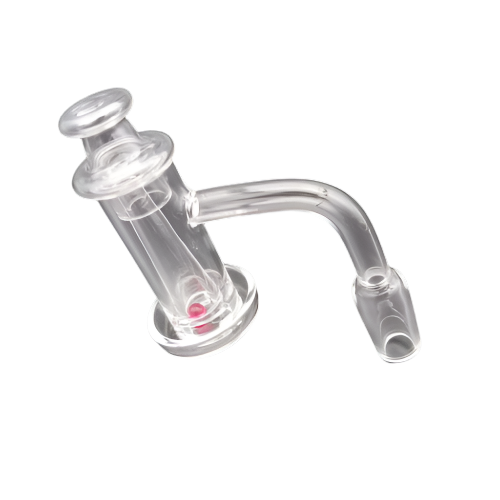 Quartz banger with cone shape set with carp Set 14mm male