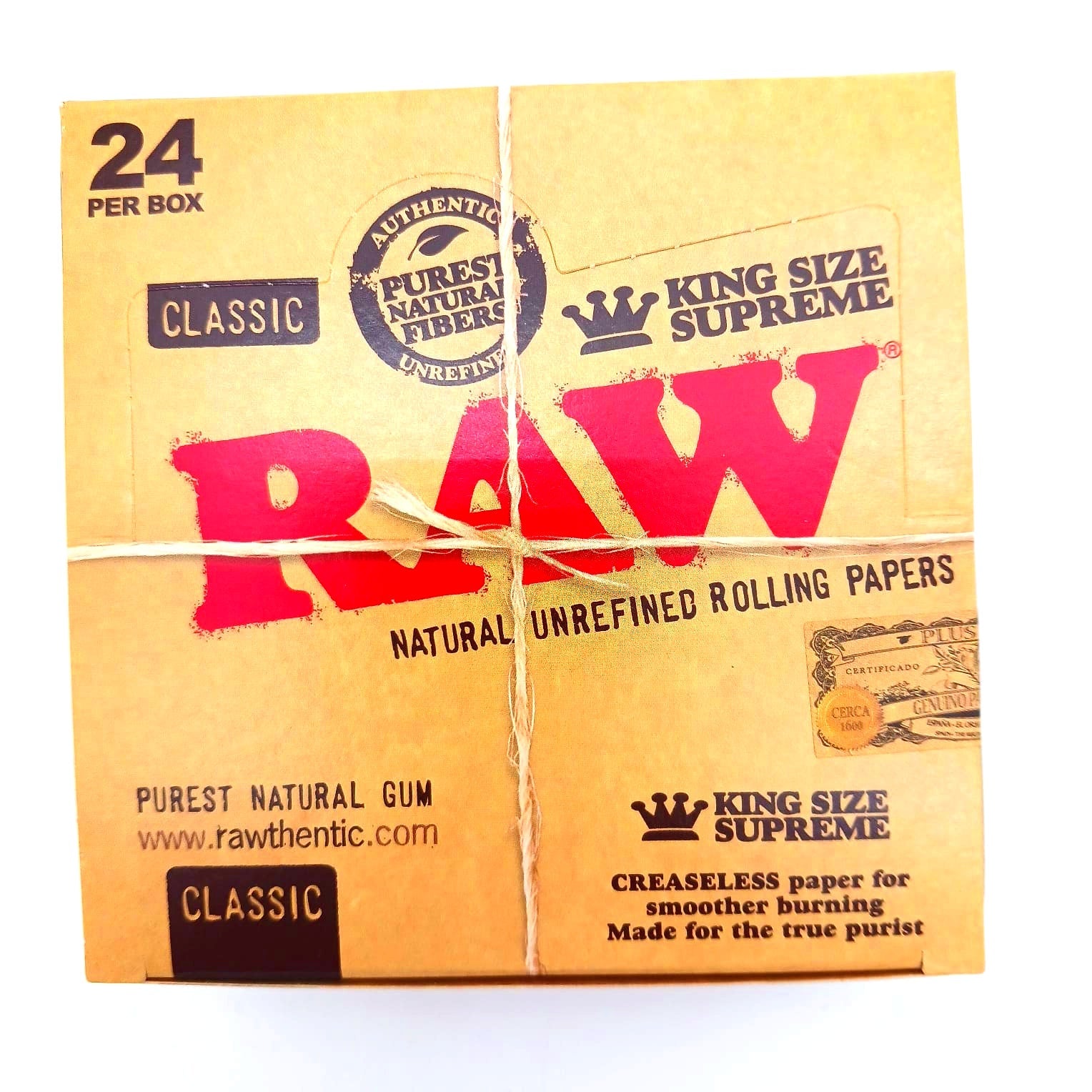 Raw Papers Classic King Size Supreme 50 PER BOX /32 PER PACK