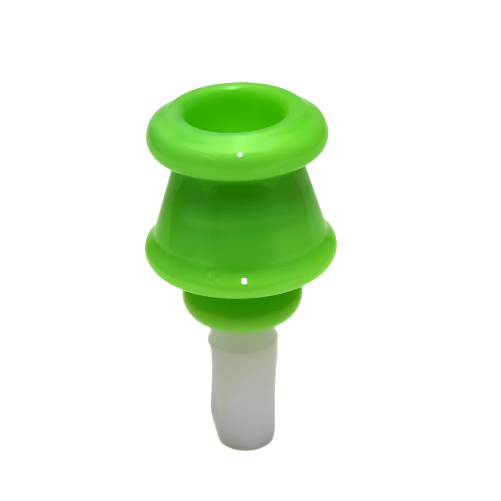 Ribbed Design Bright Color Bowl 14 MM Male Glass On Glass