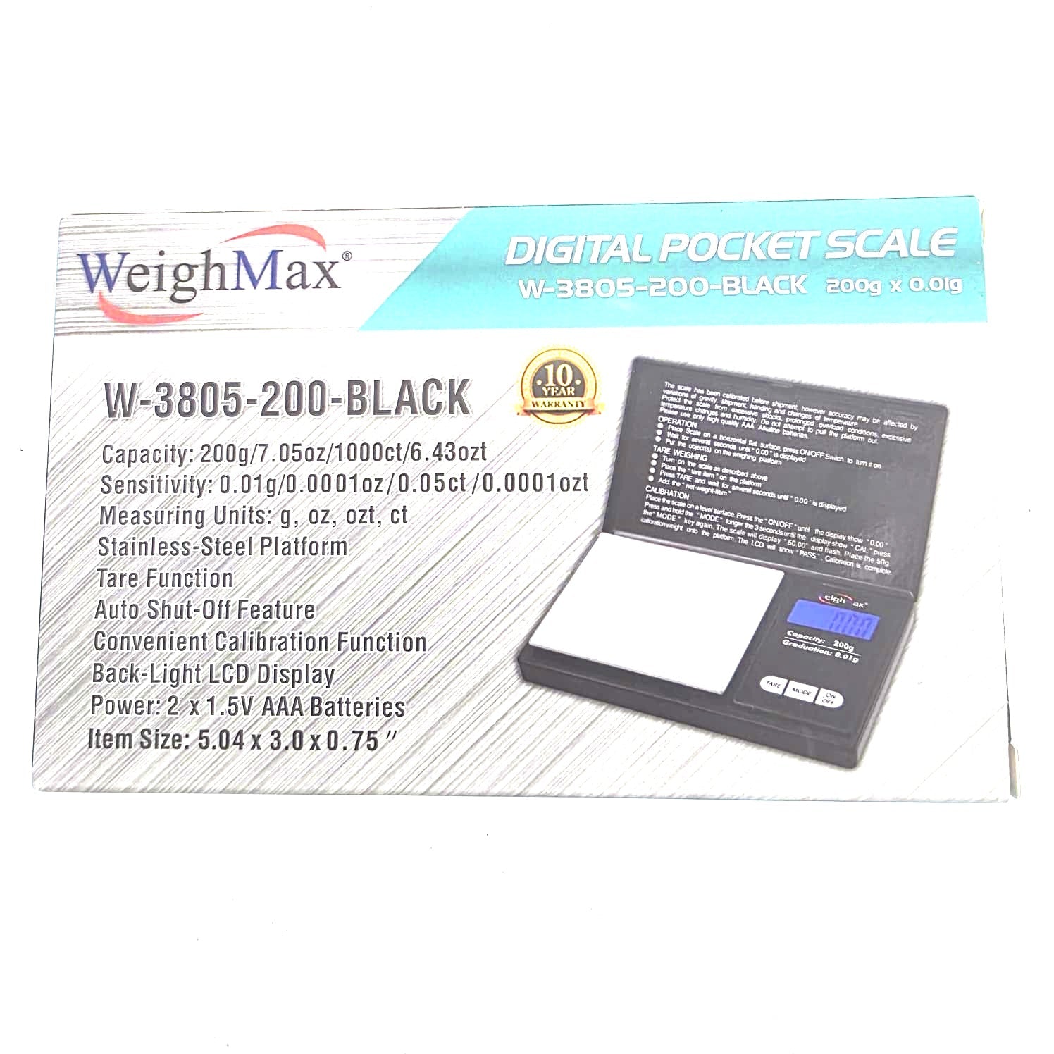 Weight Max pocket Scale