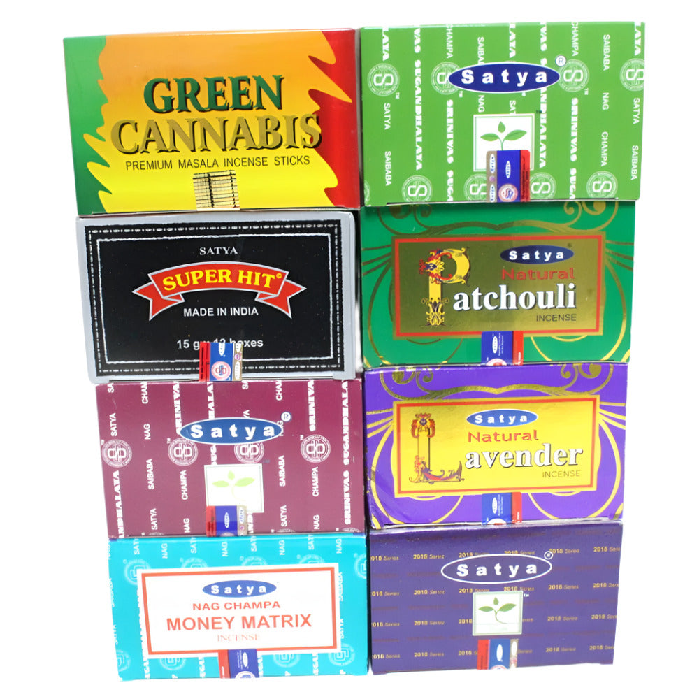 Satya Sai Baba Nag Champa Incense – Original Brand, 15g x 12 Boxes