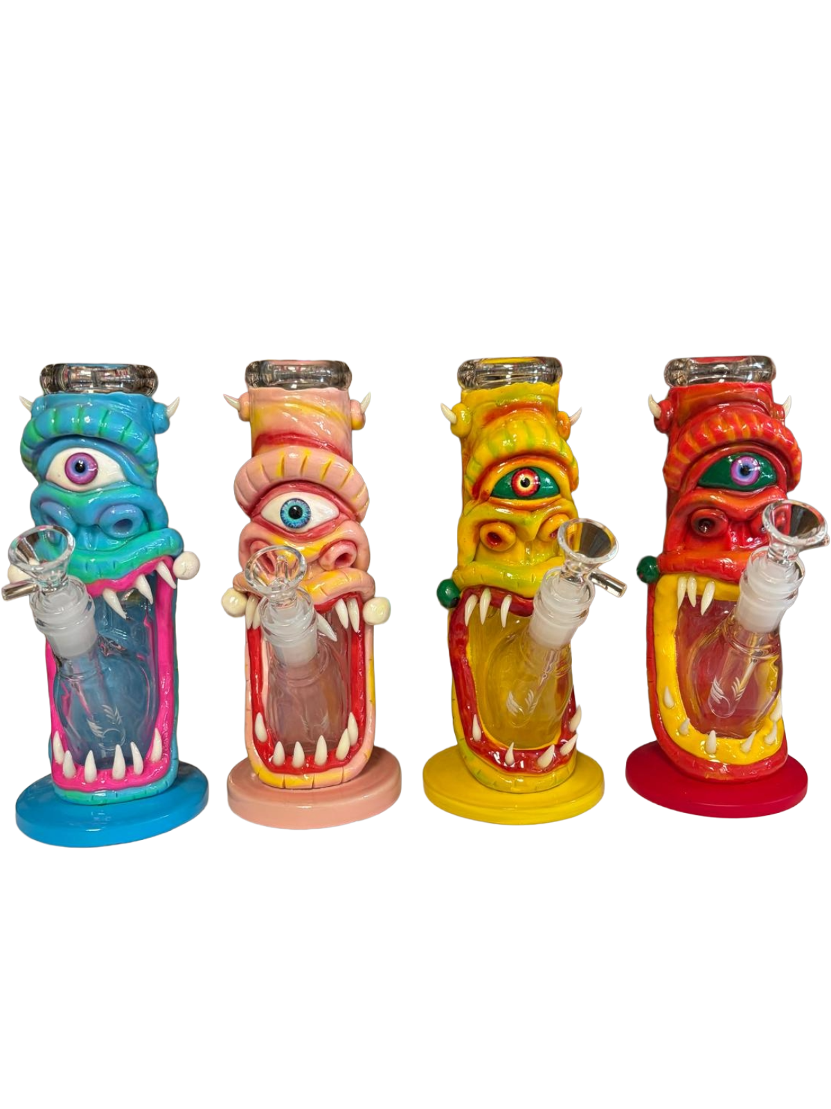 9'' Monster Design With Small Eye Straight Water Pipe G-G