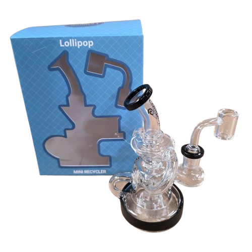 Lollipop Mini Recycler Rig with Banger