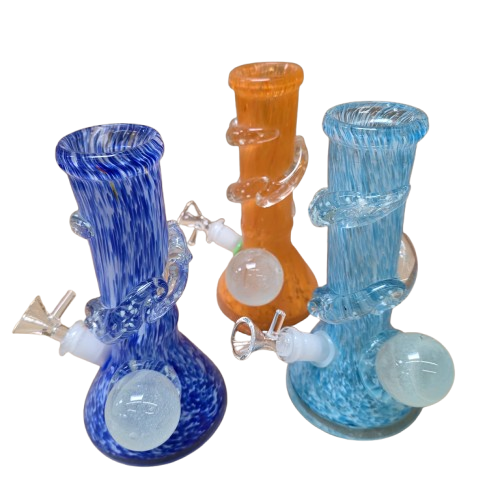 Soft glass glow water pipe