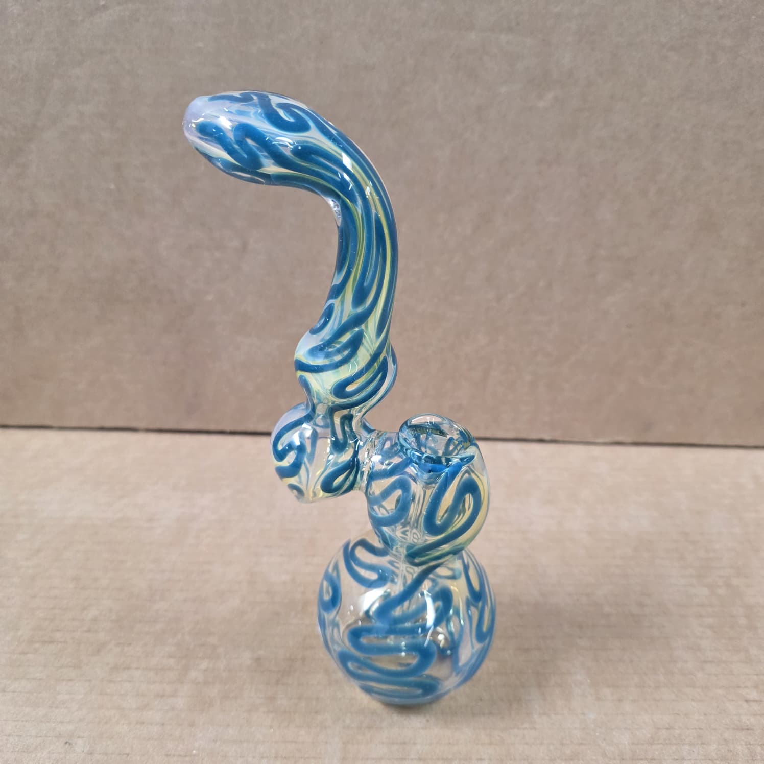 Big base swirl color sherlock style heavy duty bubbler large size