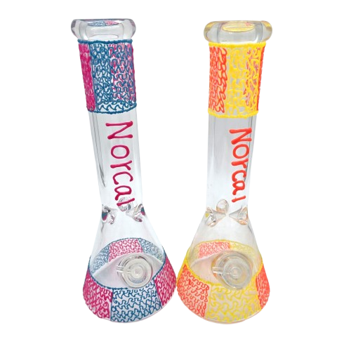 14" Beaker Norcal Glow in the Dark W/P