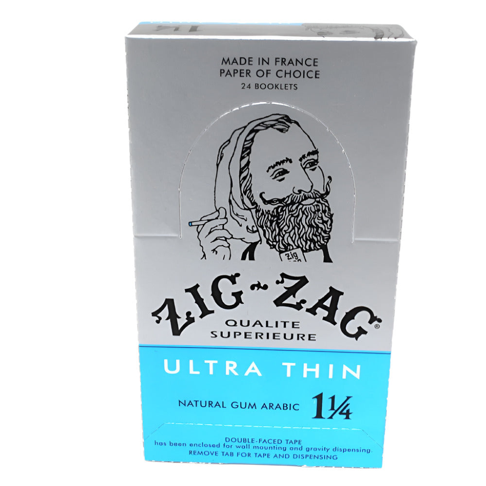 Zig Zag Ultra Thin 1¼ size rolling papers, pack of 24