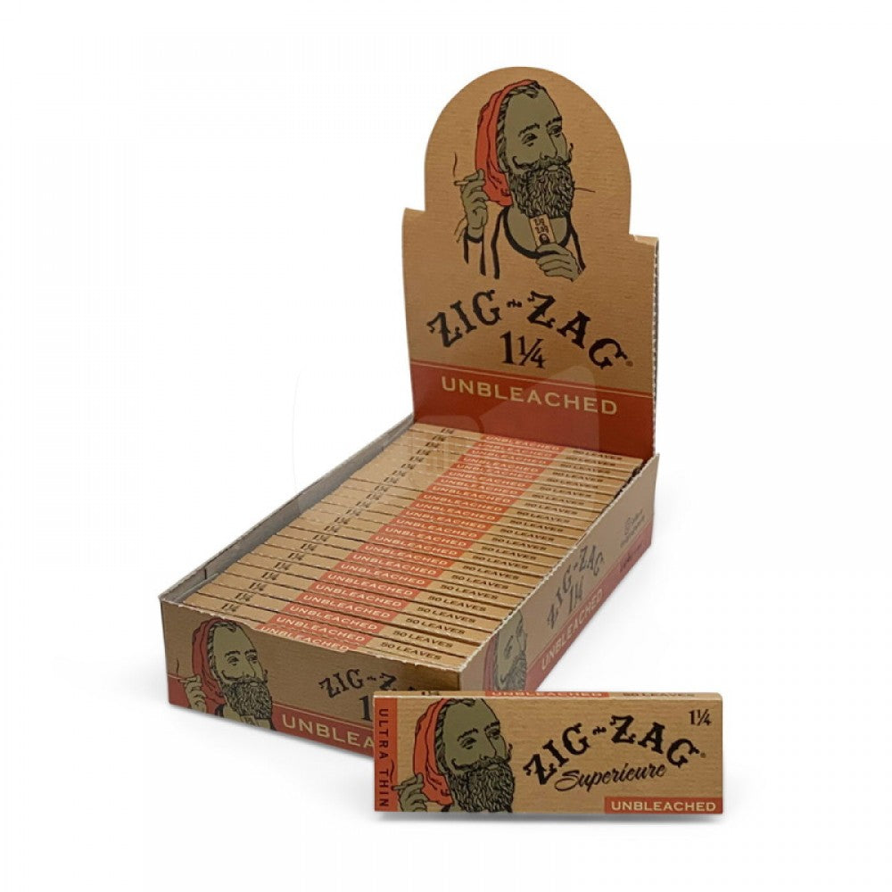 Zig Zag unbleached 1 1/4 size rolling papers pack