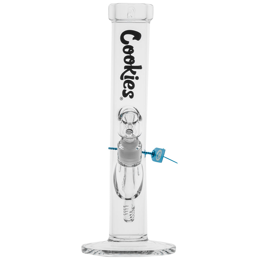 Cookies Original Straight Water Pipe featuring a classic straight tube design, durable glass construction, sturdy base, smooth polished finish, and sleek appearance.