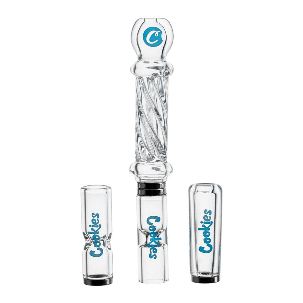 Cookies Pocket Hitter compact glass pipe with a portable and durable design