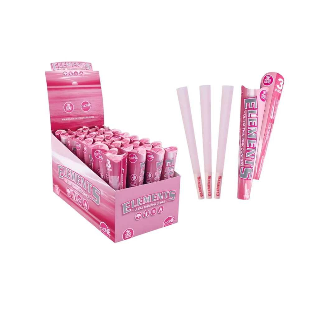 elements-pink-king-size-ultra-thin-cones