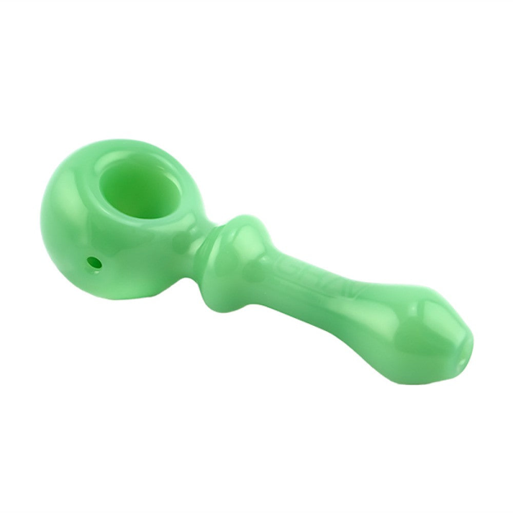GRAV Bauble Spoon premium glass pipe with a rounded design and comfortable grip