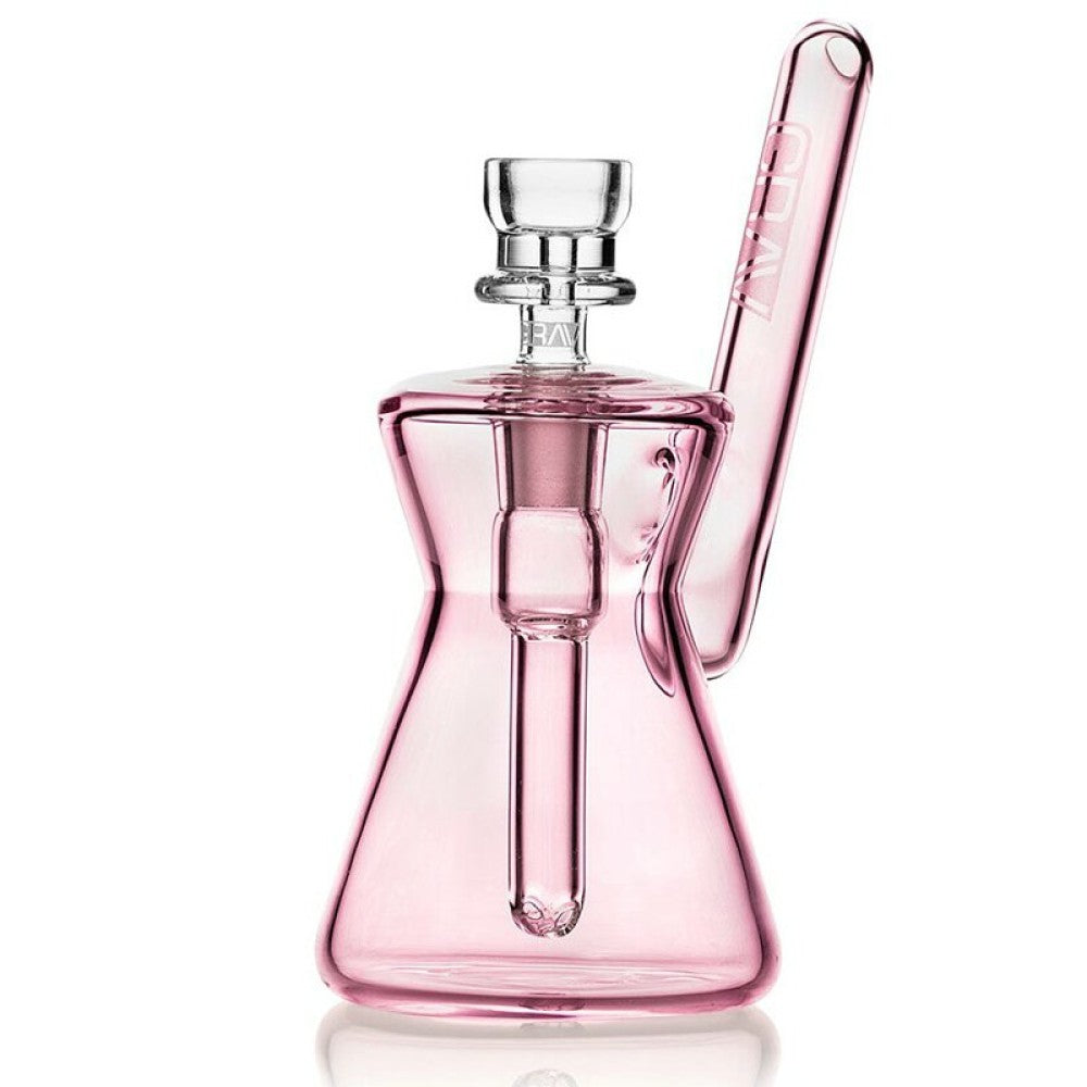 GRAV Hourglass Pocket Bubbler compact glass piece with a unique hourglass shape