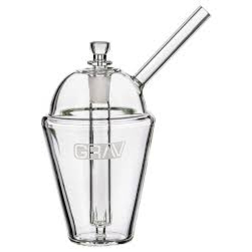 GRAV Slush Cup glass pocket bubbler with compact and portable design