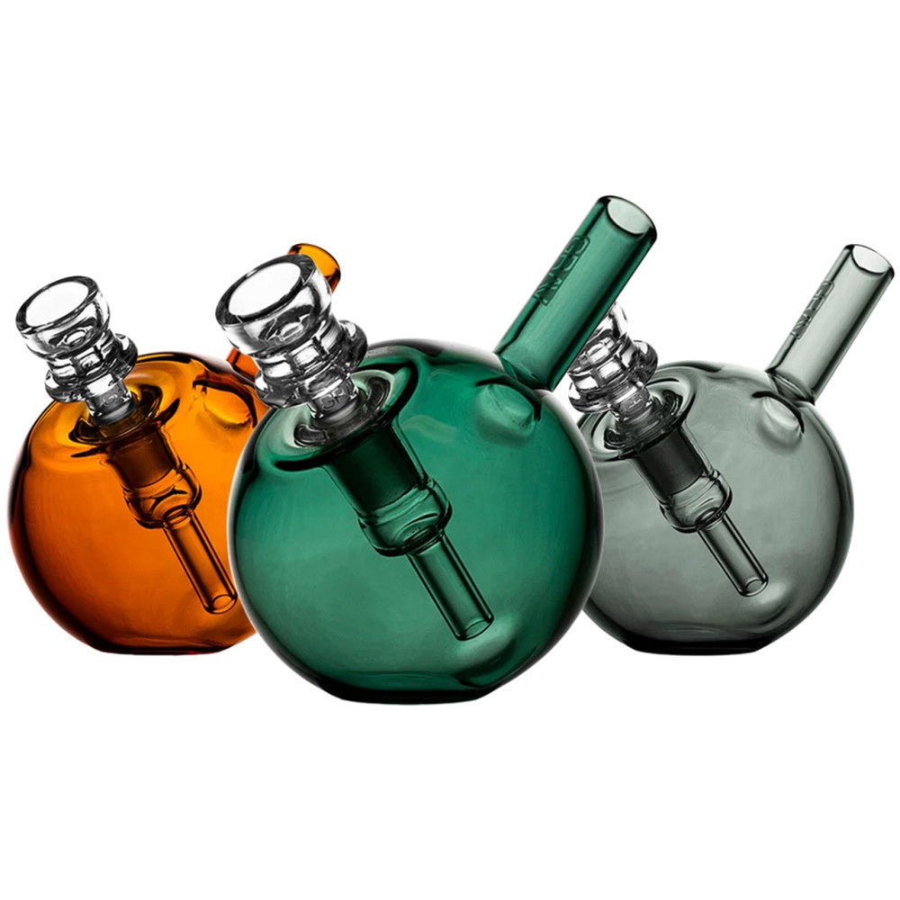 GRAV Spherical Pocket Bubbler with compact spherical glass design and portable size