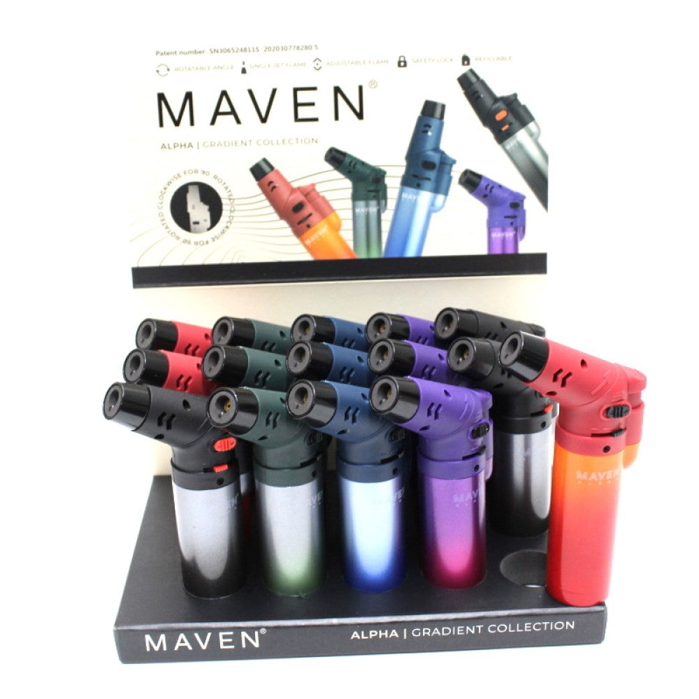 Maven Alpha Gradient Collection Featuring a Stylish Gradient Color Finish and Modern Design, Packaged with 15 Pieces Per Box for Retail and Wholesale Supply