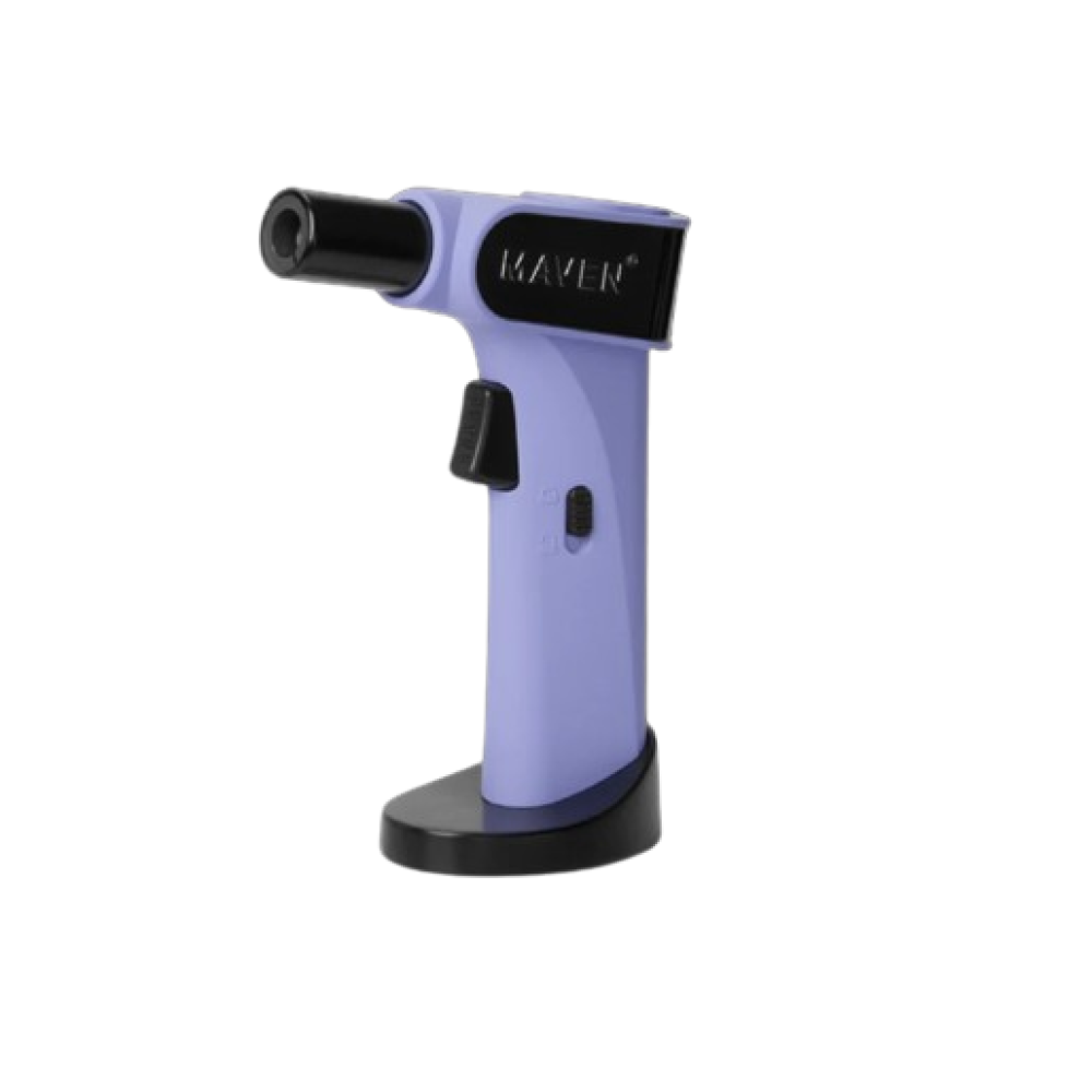 Maven Night Model Torch Lighter Featuring a Modern Body Design and Distinctive Maven Branding, Suitable for Retail Product Displays and Wholesale Lighter Inventory.