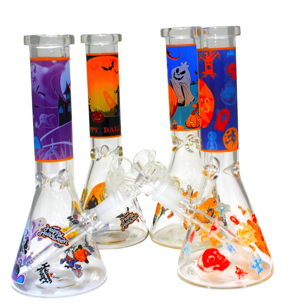 10 Inch Decal Design Water Pipe Featuring Eye Catching Graphics and a Stylish Decorative Finish