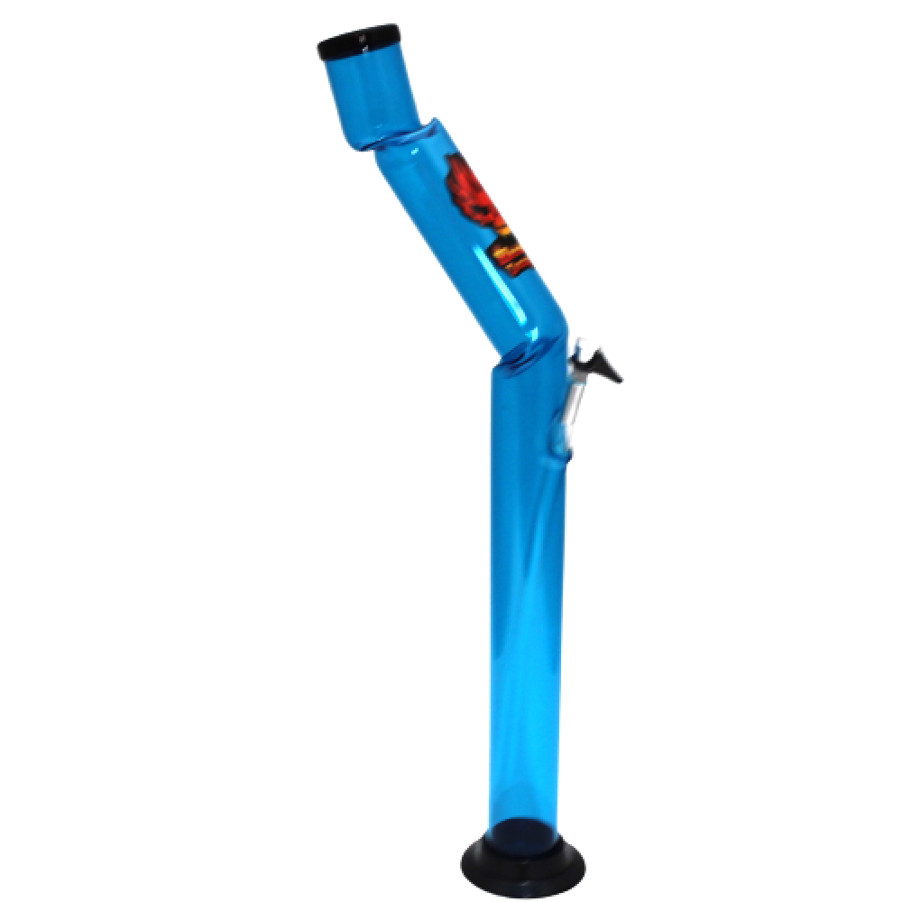 24-inch Headway Designs Acrylic Dizzy Lizzy Water Pipe featuring a tall profile, durable acrylic construction, large flat base, and distinctive colorful design.