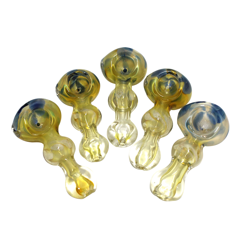 3-inch step design glass hand pipe featuring a distinctive stepped shape, smooth glass construction, polished finish, compact size, and modern styling.