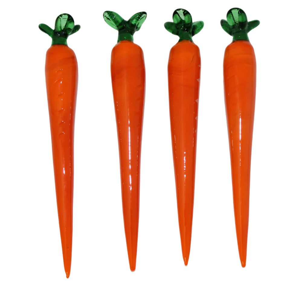 4-inch carrot-shaped glass dab tool