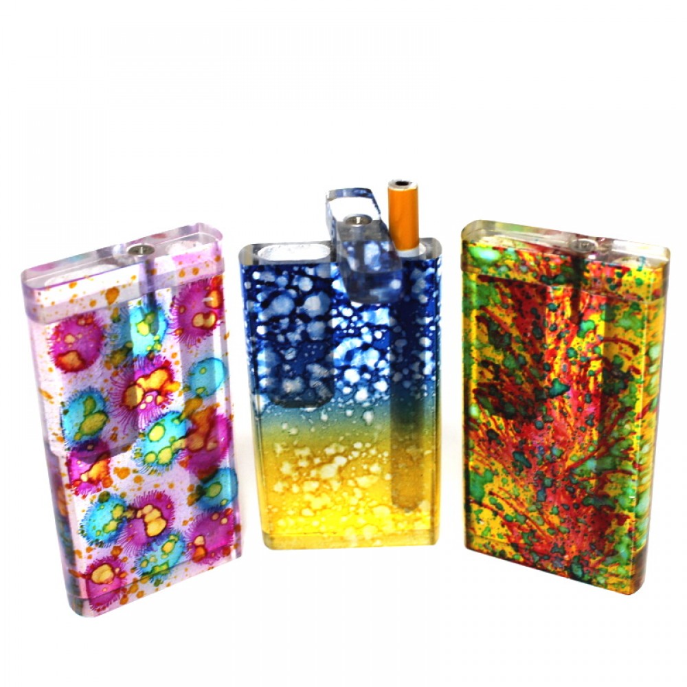 4'' Acrylic Fancy Design Dugout With Metal Bat