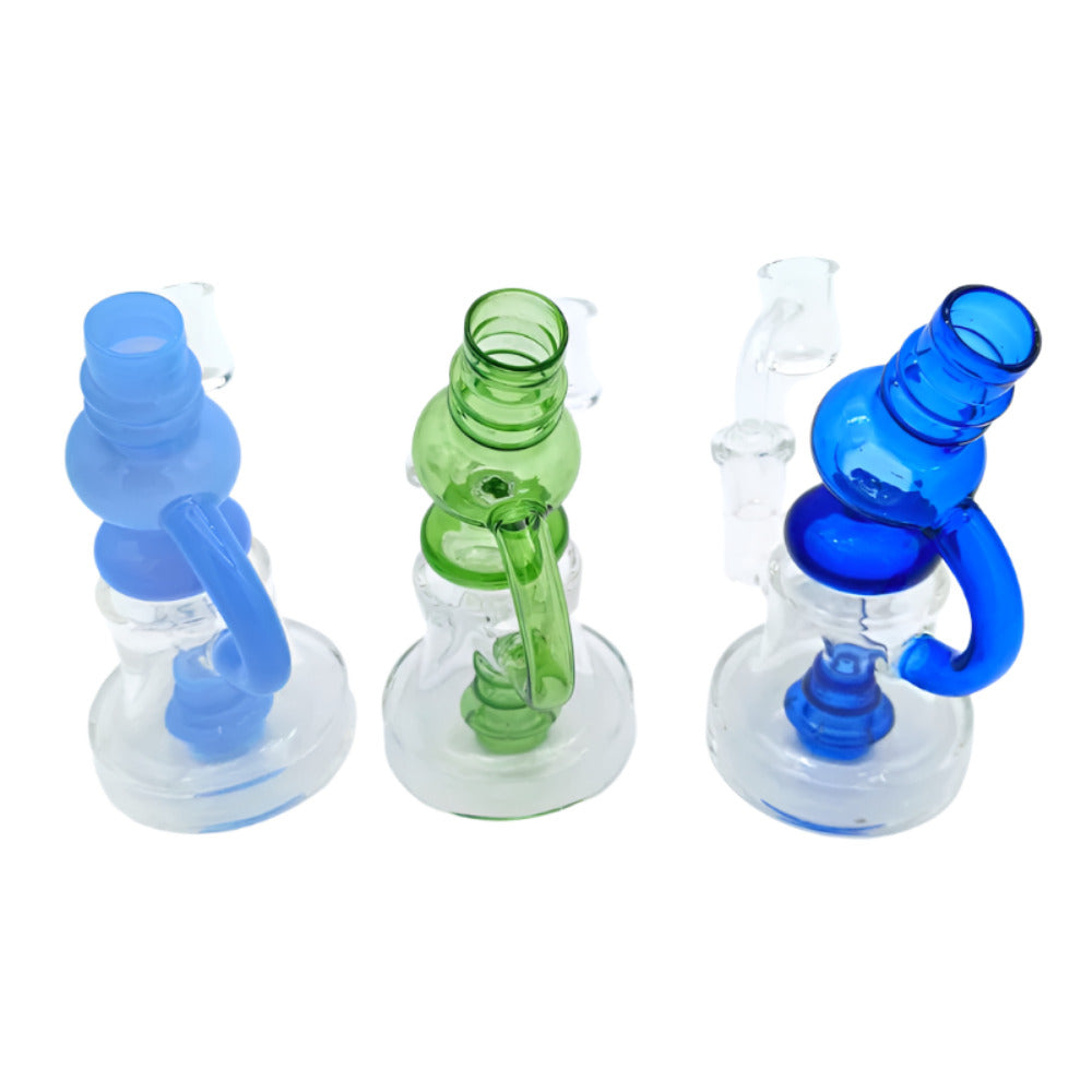 5.5 Fancy Design Dab Rig Water With 14 MM Male Handle Bowl
