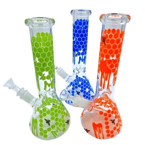 10'' HONEY COMB ART DESIGN WATER PIPE G-G