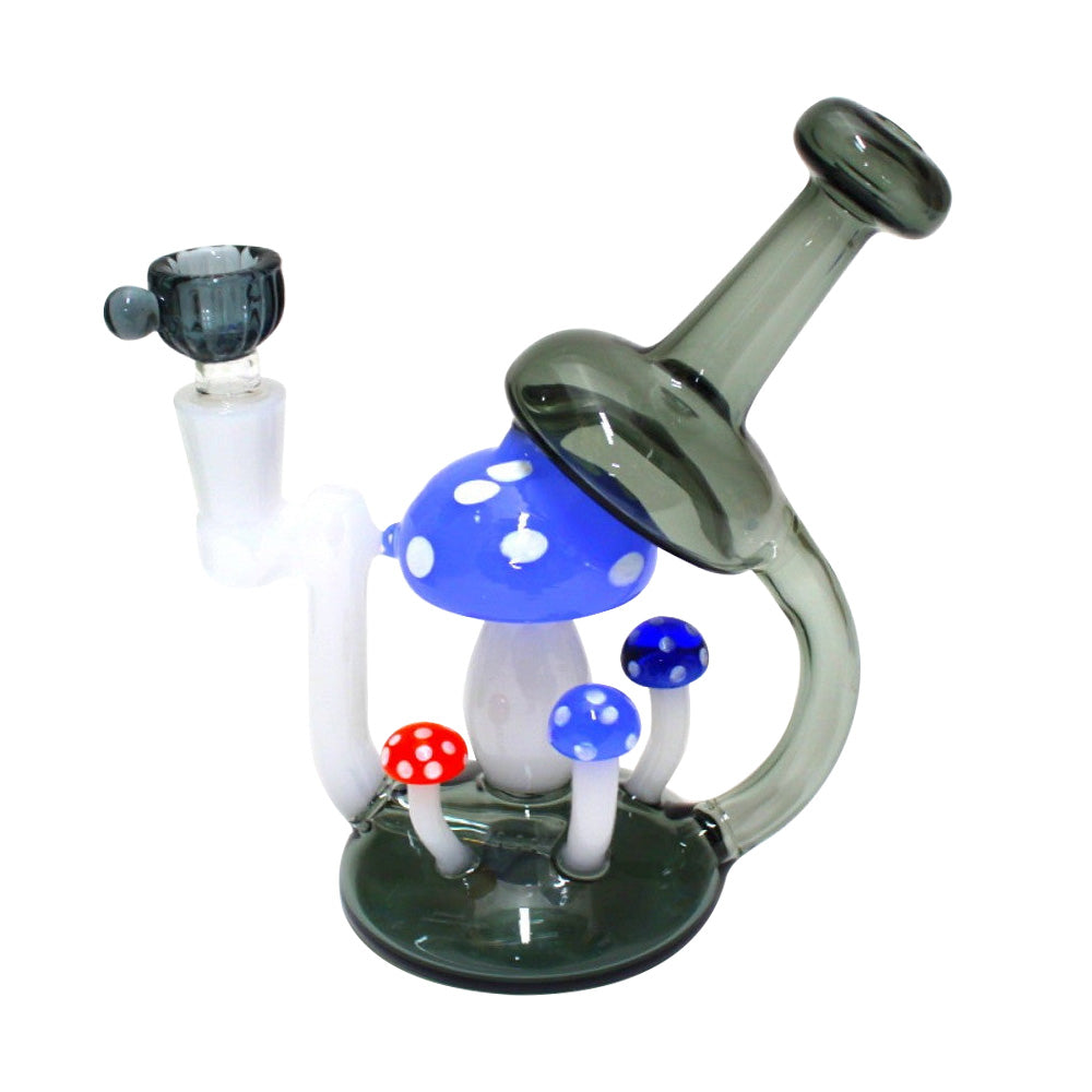 6" Mushroom Design Dab Rig Water Pipe