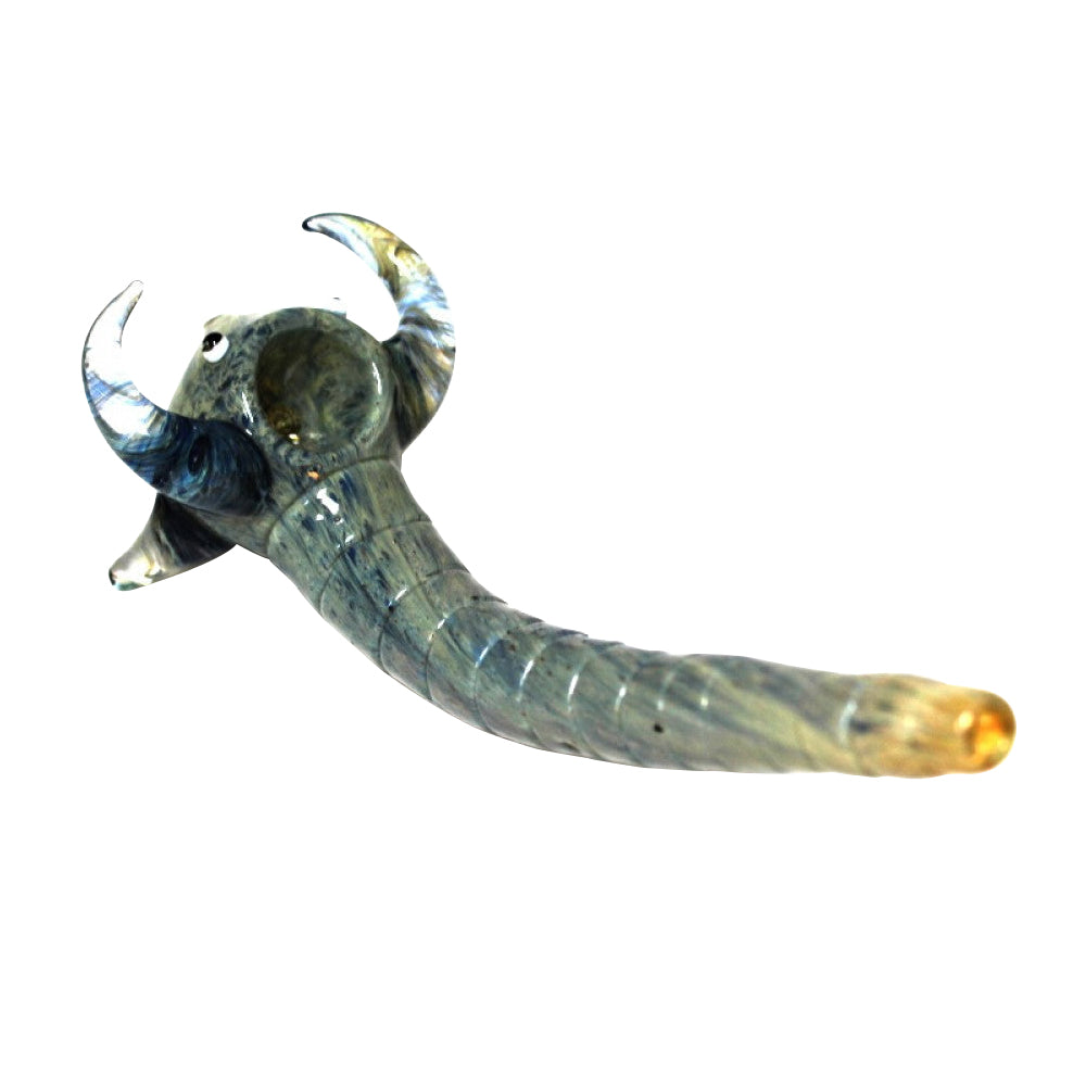 7-inch scorpion glass hand pipe featuring a detailed scorpion-inspired design, sculpted glasswork, durable construction, smooth polished finish, and bold artistic insect styling.
