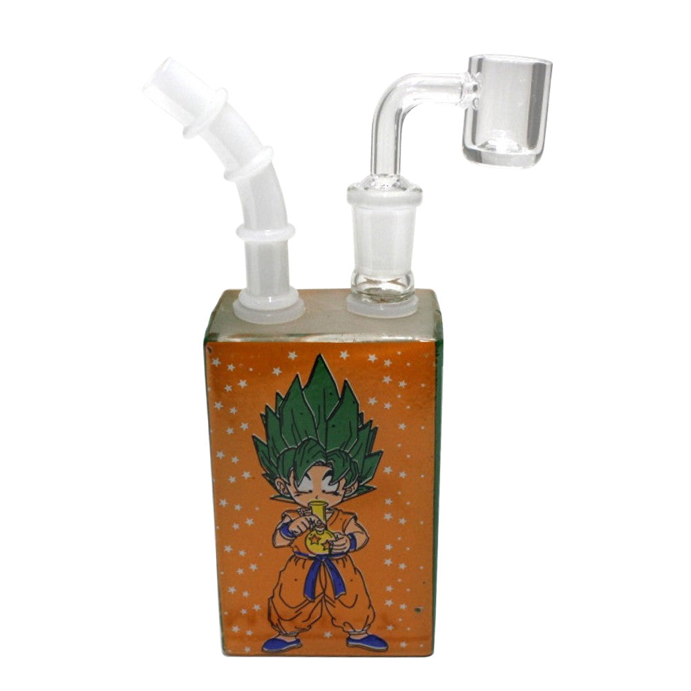 7'' Decal Halloween Design Dab Rig Water Pipe With 14 MM Male Banger