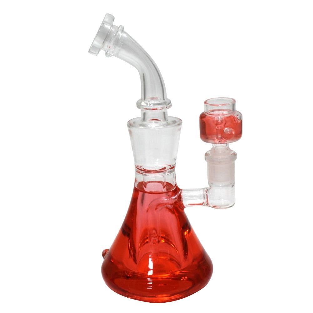 8" BEAKER BASE LIQUID FILLED WATER PIPE G-G