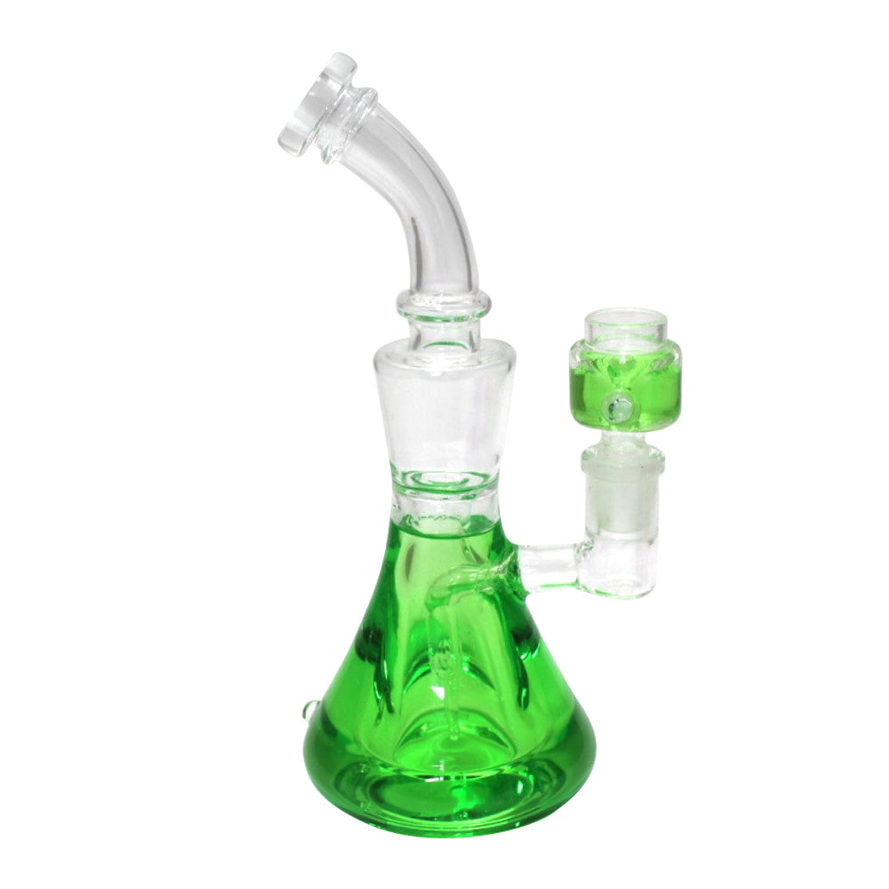 8" BEAKER BASE LIQUID FILLED WATER PIPE G-G