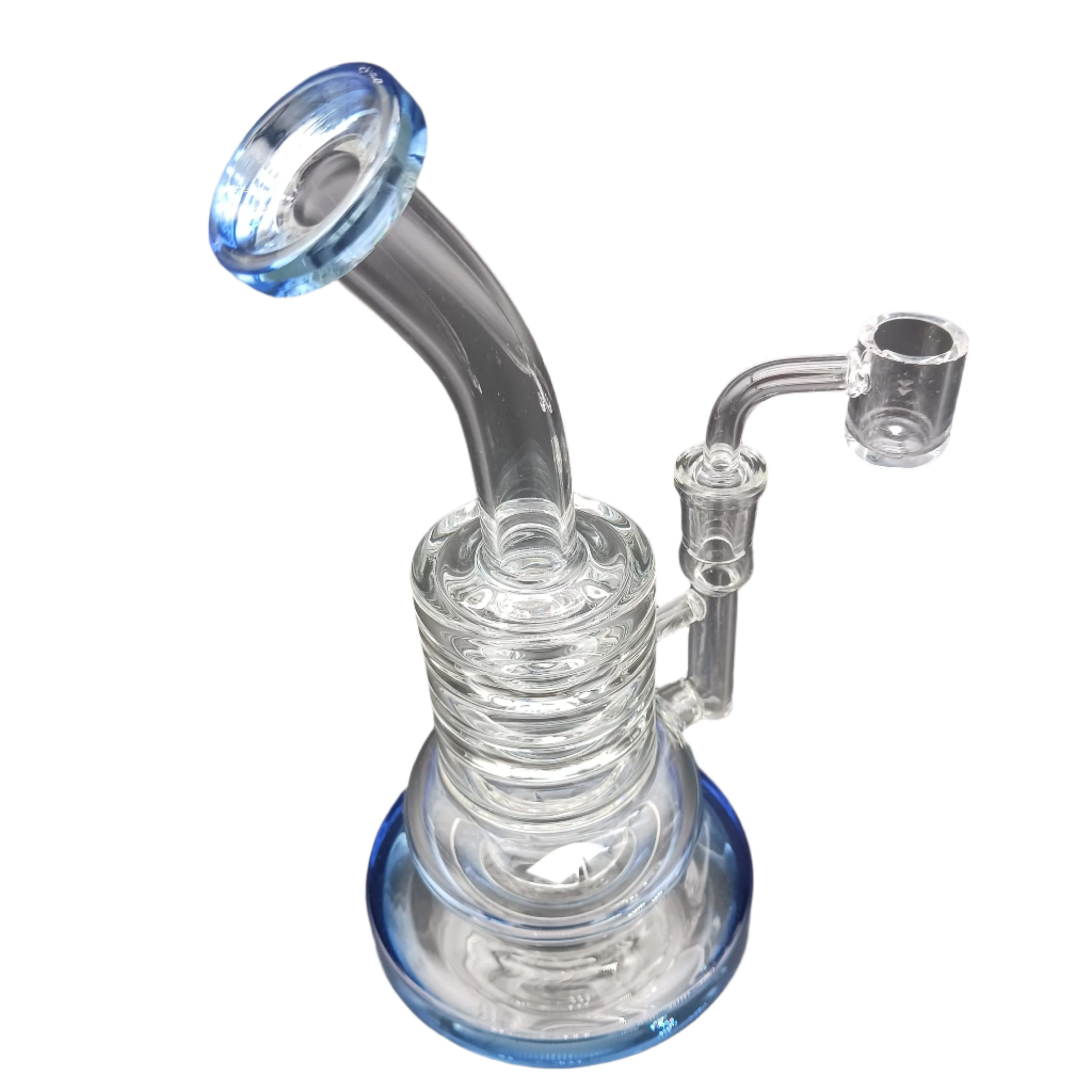 8" Flat Bottom Ring Design Water Pipe G-G