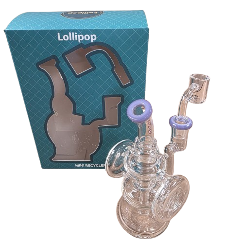 5" Lollipop Mini Recycler With Banger